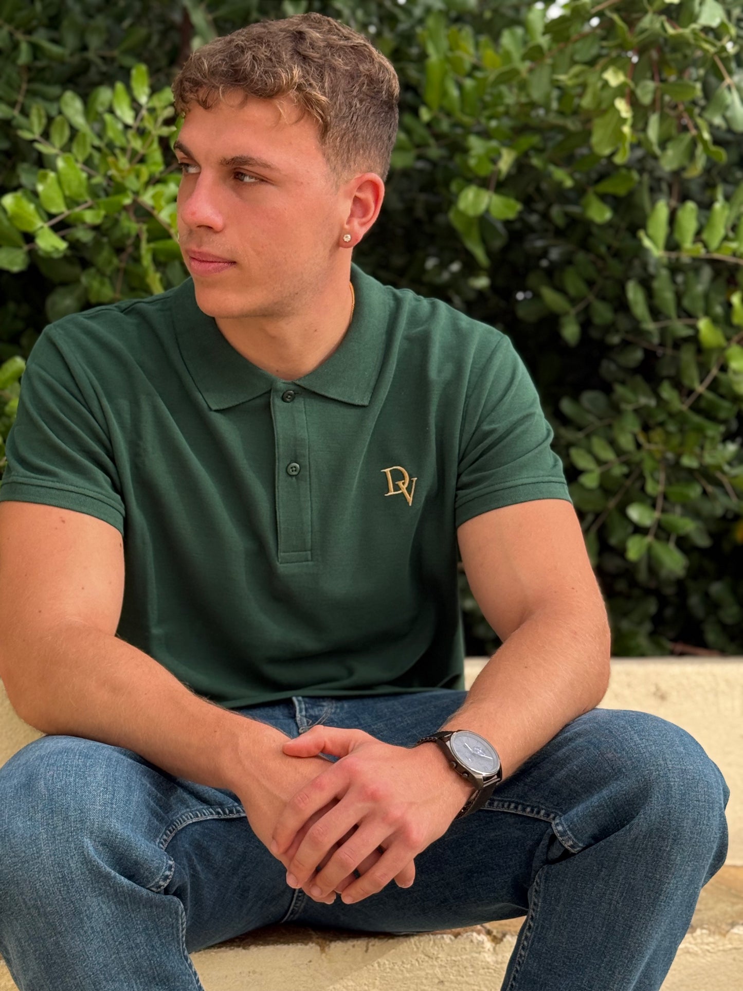 Danvari Essential Polo — Timeless Green