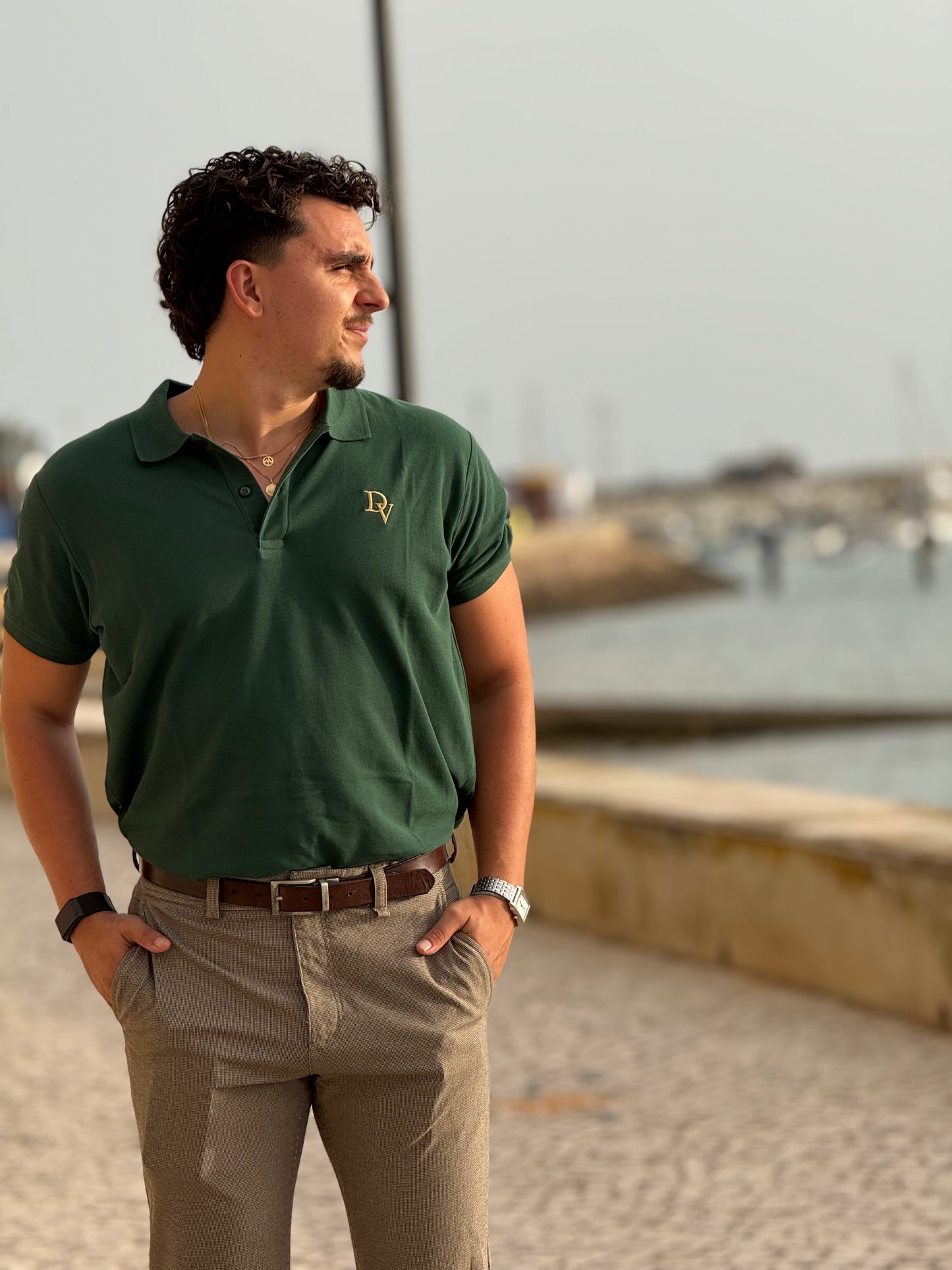 Danvari Essential Polo — Timeless Green
